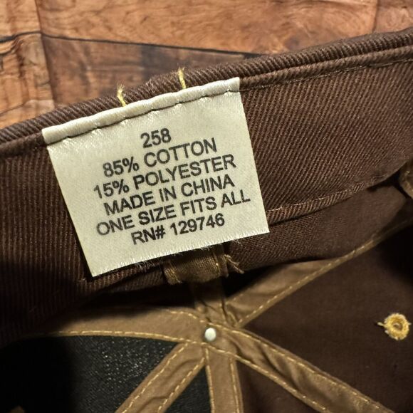 TSC Tractor Supply Co Hat Baseball Cap Brown Camo Bill Adjustable Unisex Farm - Picture 7 of 7